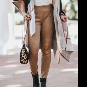 NWT Max Studio Elastic Waist Faux Suede Pants